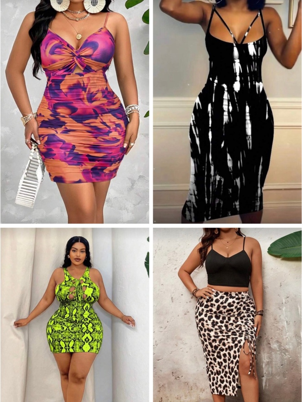 4-Piece SHEIN Dress Bundle – Size 16/18